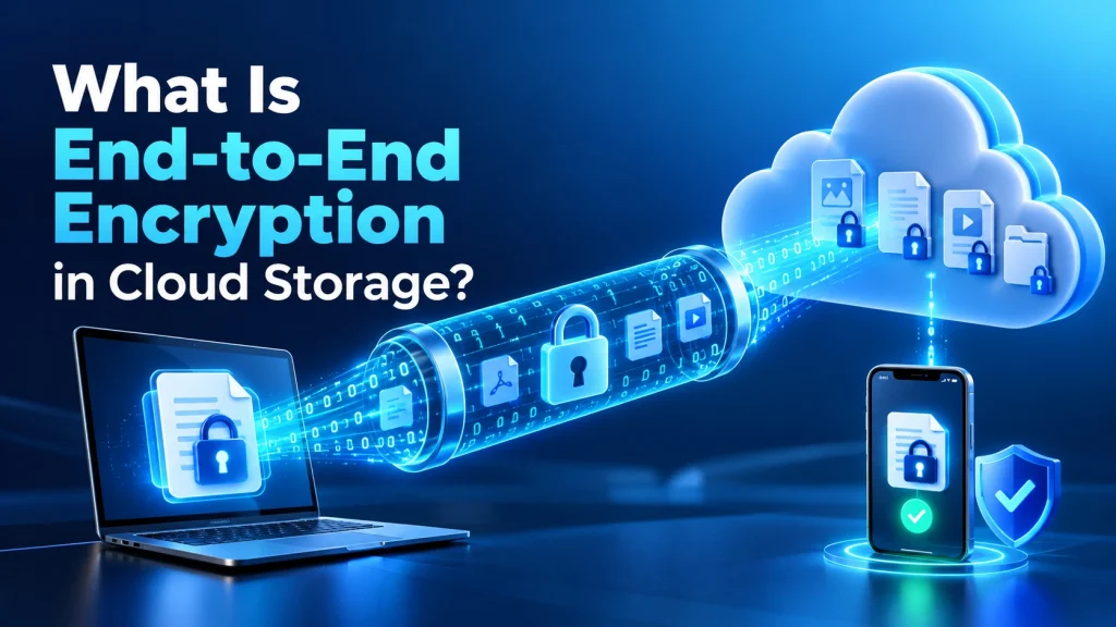 What is end-to-end encryption in cloud storage explained